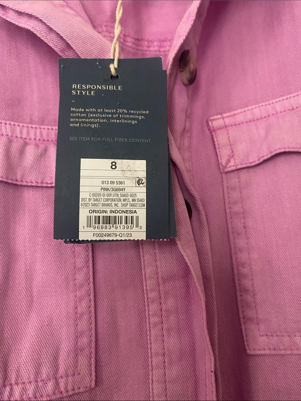 Universal Thread Pink Short-Sleeve Tie-Waist Utility Jumpsuit - Picture 5 of 10